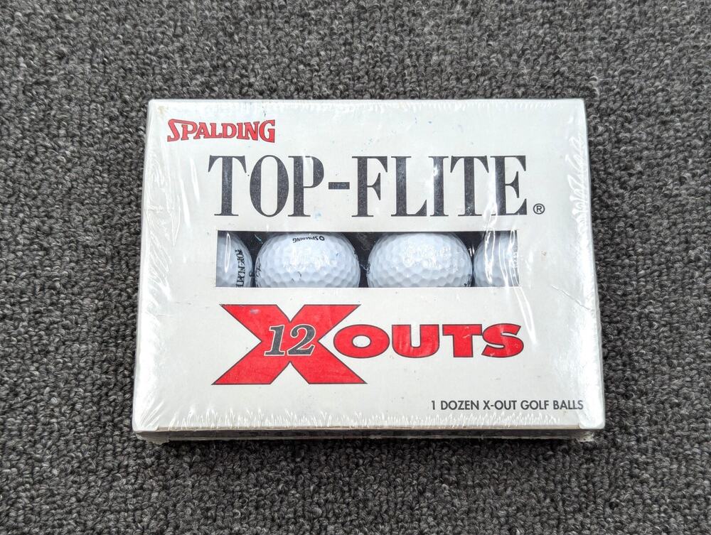 Spalding Top Flite X Outs Golf Balls White 1 Dozen 12 Balls Sealed USA